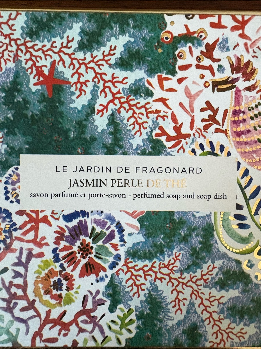 Fragonard French RARE Jasmin Perle  Soap with Decorative Glass Dish New - Picture 4 of 8